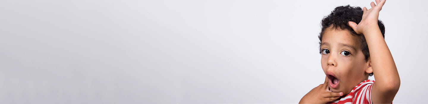 Child with hand raised