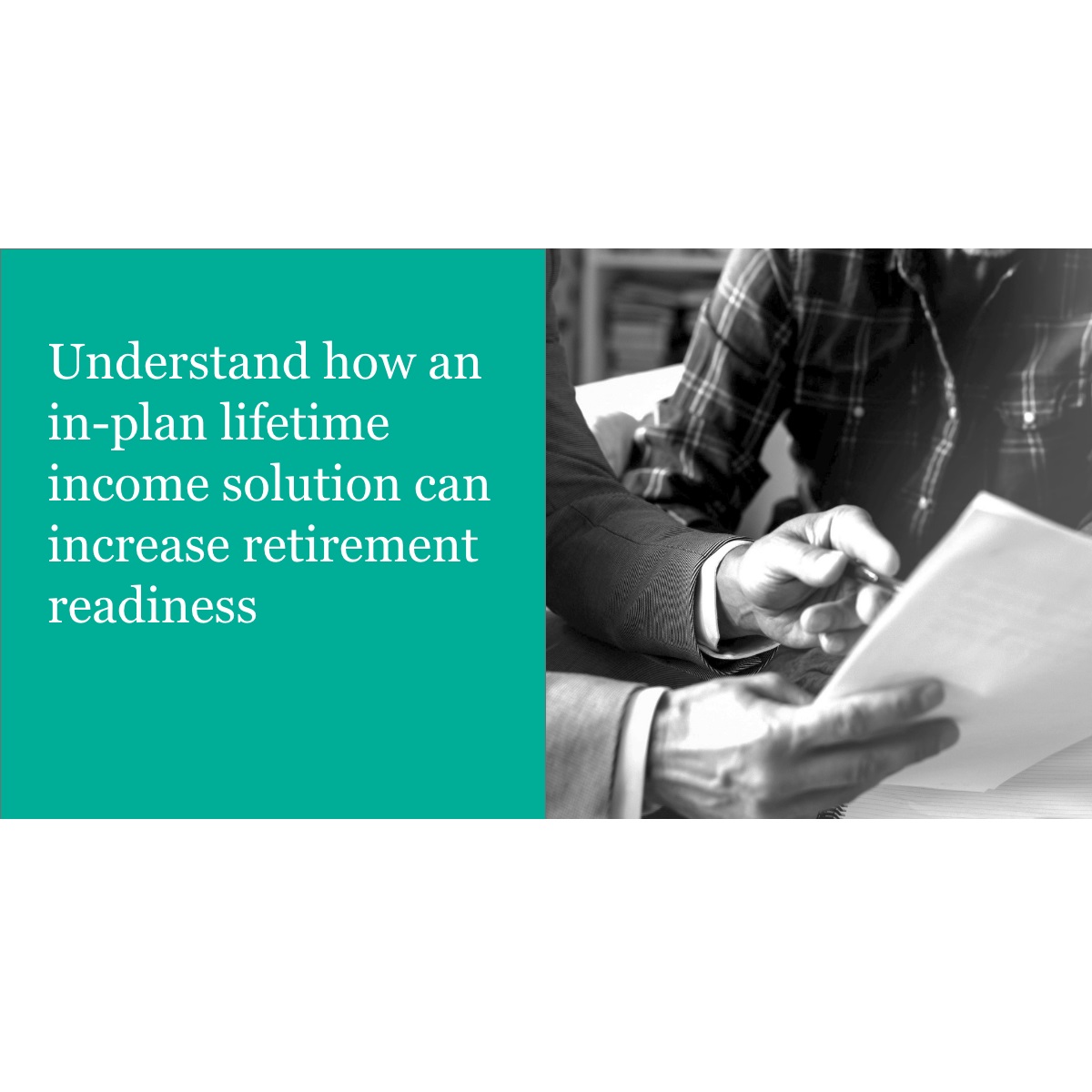 Lifetime income in-plan advisor