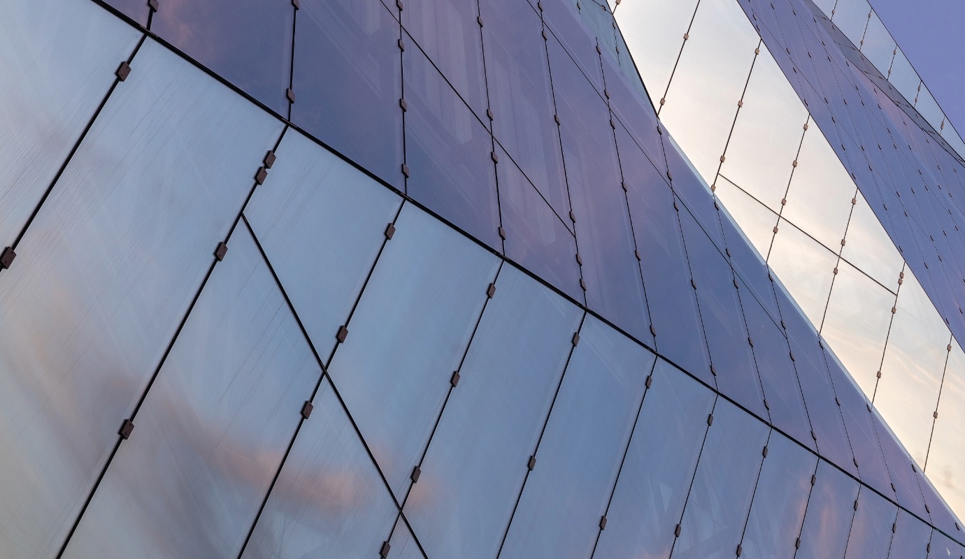 Side view of office building