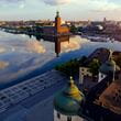 Stockholm water and historic buildings
