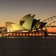 Sydney opera house and bridge