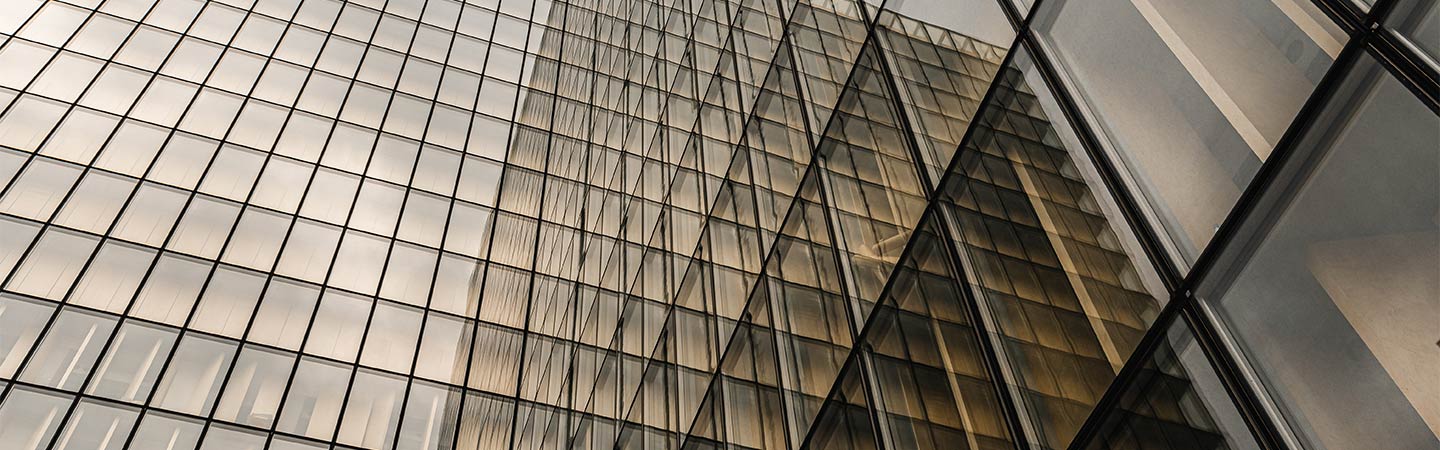 Window exterior of a skyscraper